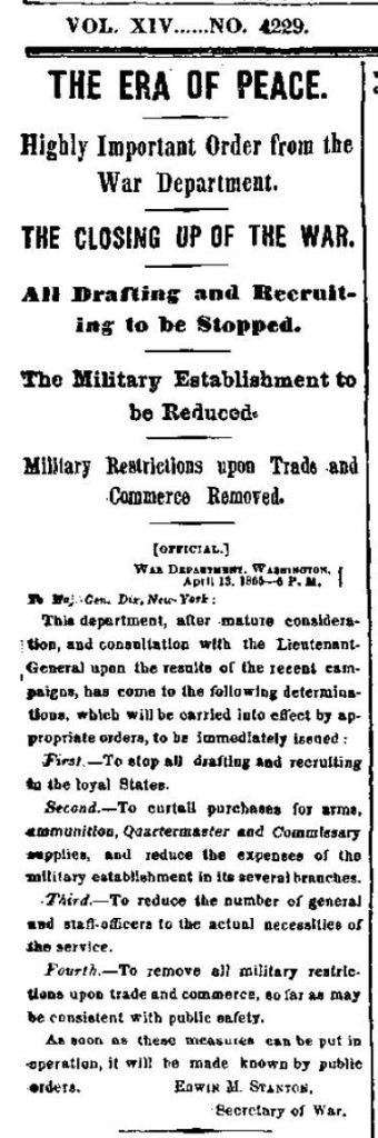 NY Times 4-14-1865