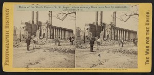 Ruins of the North Eastern R. R. Depot, where so many lives were lost by explosion, Charleston, S.C.  (c1865; LOC: http://www.loc.gov/item/2011646729/)