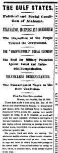 NYT 6-12-1865 South