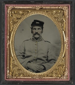 Unidentified soldier in Union Veteran Reserve Corps uniform (between 1861 and 1865; LOC: http://www.loc.gov/item/2012648971/)