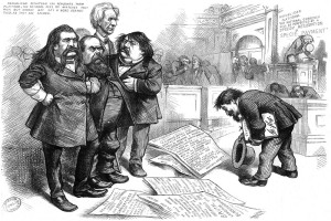 Nast asks Pardon (Harper's Weekly, June 6, 1874, p. 480.)