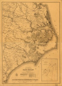 Eastern portion of the military department of North Carolina (1862; LOC: http://www.loc.gov/item/99447455/)
