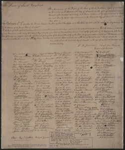 The state of South Carolina. At a convention an ordinance to dissolve the Union. (1865; LOC: http://www.loc.gov/item/scsm000680/)