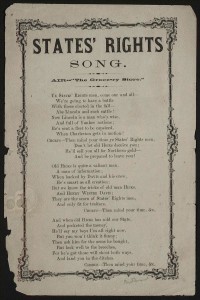 States rights song. (LOC:States rights song. )
