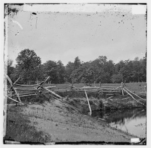 Gettysburg, Pennsylvania. McPherson's woods on left of the Chambersburg Pike (between 1861 and 1869; LOC: http://www.loc.gov/item/cwp2003004776/PP/)