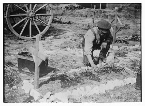 Decorating a grave (1917 May 3; LOC: http://www.loc.gov/item/ggb2006000167/)