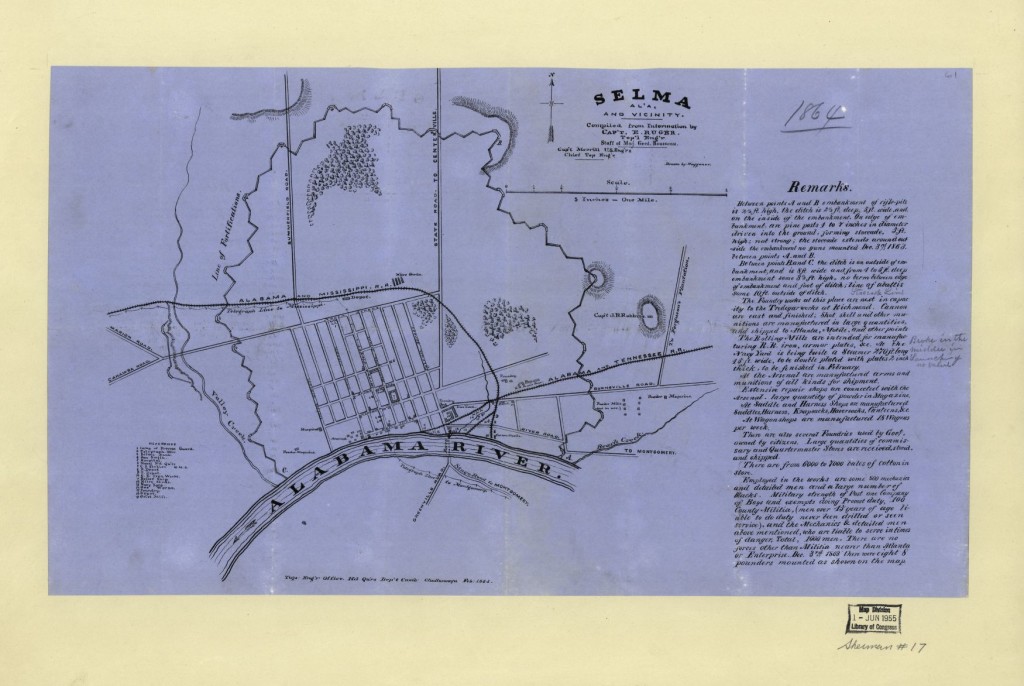 Selma Alabama 1864 (LOC: http://www.loc.gov/item/2004626932/)