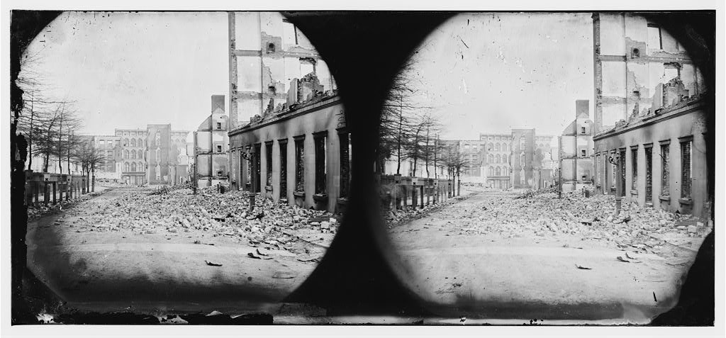 Richmond, Virginia. Burnt district  (1865; LOC: http://www.loc.gov/item/cwp2003005698/PP/)