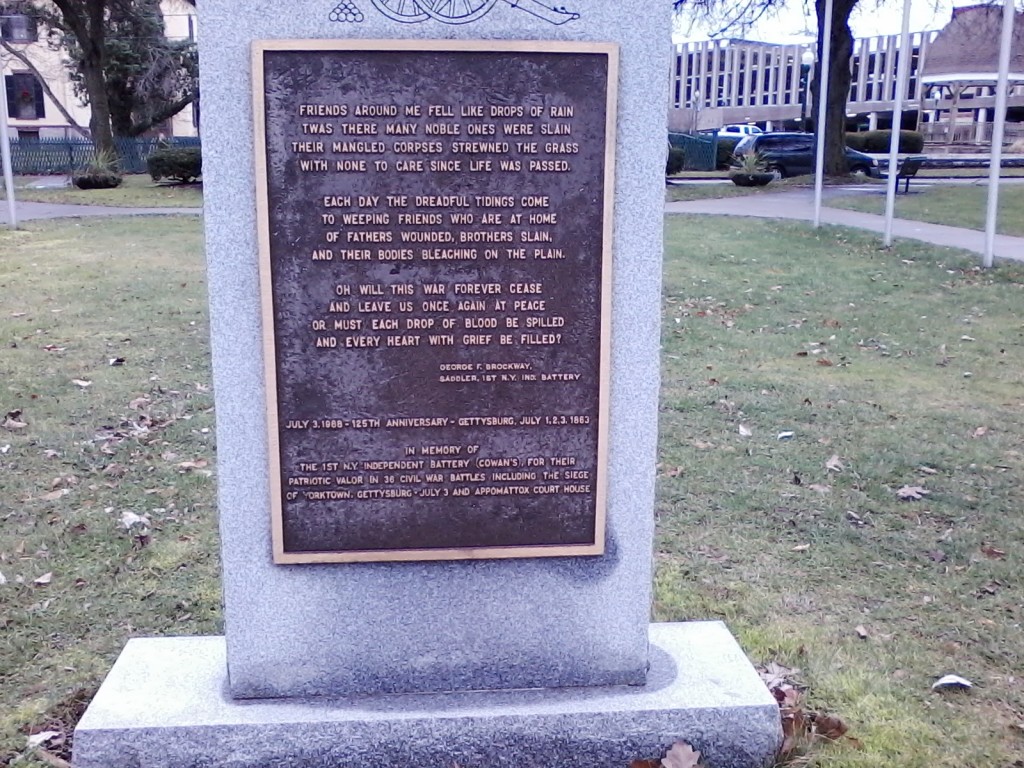 Veterans Memorial Park Auburn NY (December 23, 2015