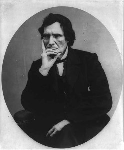 Thaddeus Stevens, 1792-1868, half length portrait, seated, facing left; hand under chin (c.1898; LOC: http://www.loc.gov/item/2005686648/)