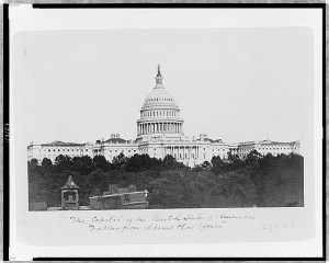 The Capitol of the United States of America: taken from Adams & Co's Office ; LOC: http://www.loc.gov/item/97517392/)