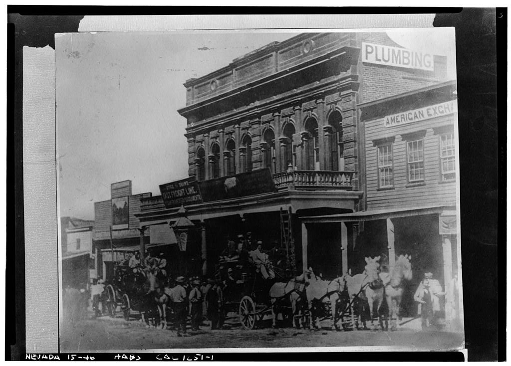 Wells Fargo Building, C Street, Virginia City, Storey County, NV (c.1866; LOC: http://www.loc.gov/item/nv0009/)