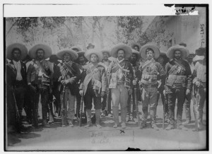 Villa & staff, Mexico (between ca. 1910 and ca. 1915; LOC: https://www.loc.gov/item/ggb2004010234/)