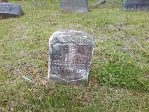 William Johnson Civil War marker Restvale Cemetery, Seneca Fally NY 5-15-2016