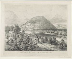 Lookout Mountain, Tennessee: and the Chattanooga Rail Road (About this Item  Title     Lookout Mountain, Tennessee: and the Chattanooga Rail Road Contributor Names     Currier & Ives.  Created / Published     New York : Published by Currier & Ives, c1866; LOC: https://www.loc.gov/item/2002709955/)