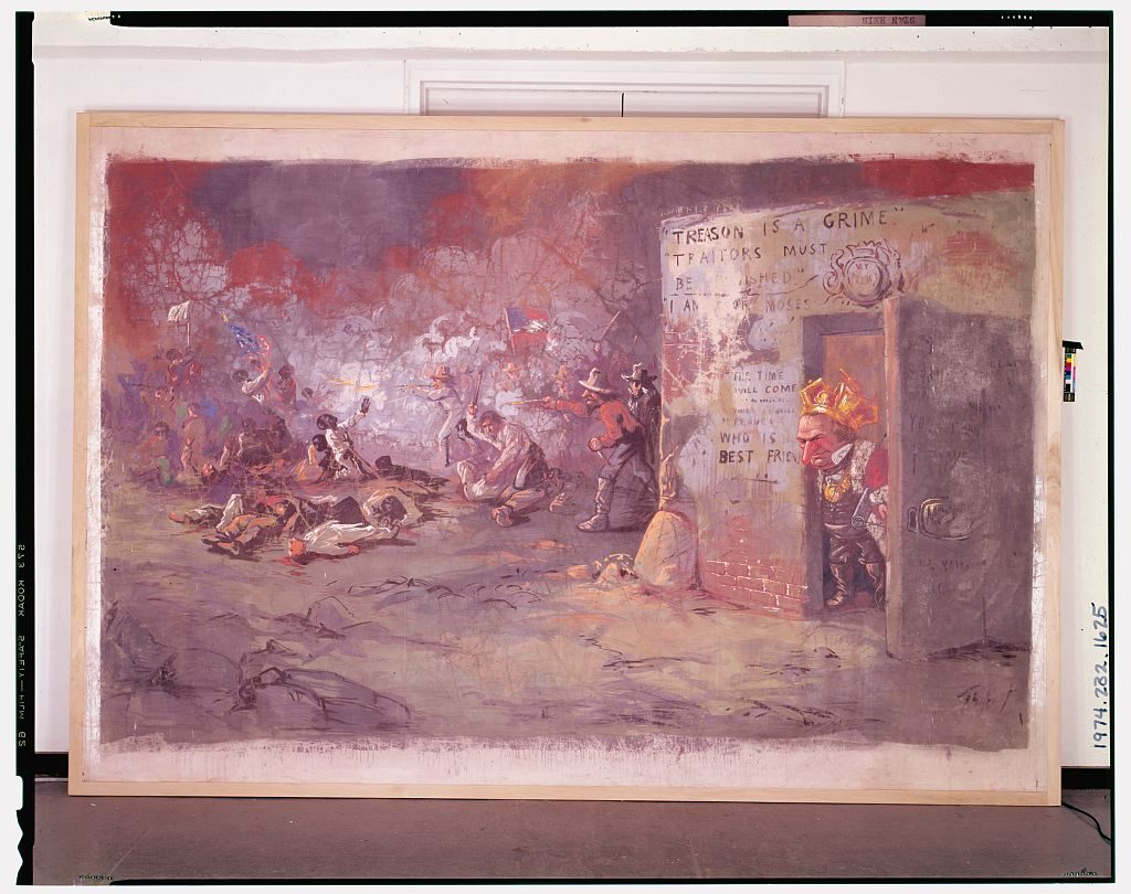 The massacre at New Orleans (by Thomas Nast 1867; LOC: https://www.loc.gov/item/2009617747/)