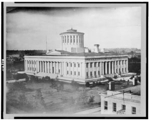 State Capitol, Columbus, Ohio (ca. 1860; LOC: https://www.loc.gov/item/95501378/)