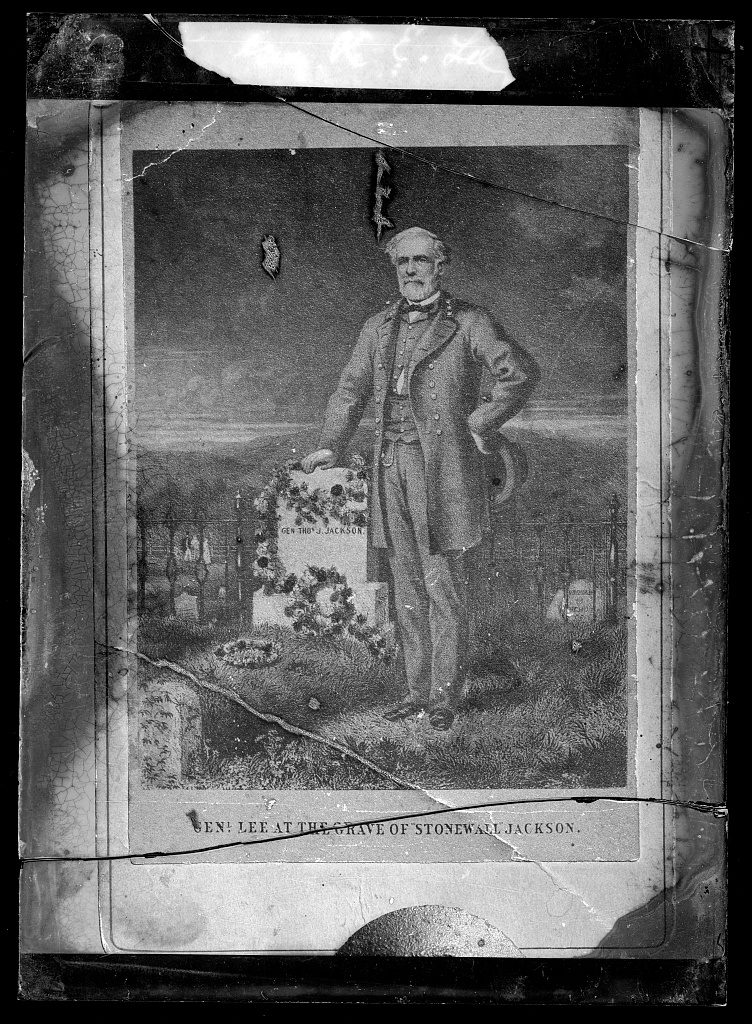 Miscellaneous. Lee, Gen. R.E. [at the grave of Stonewall Jackson] (between 1873 and ca. 1916; LOC: https://www.loc.gov/item/2016713006/)