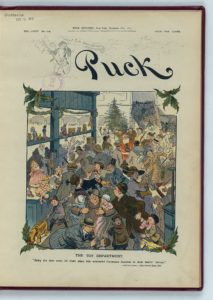 The toy department / L.M. Glackens. Enlarge (N.Y. : Published by Keppler & Schwarzmann, Puck Building, 1913 December 17; LOC: https://www.loc.gov/item/2011649653/)