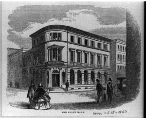 The state bank at Charleston, S.C. (- Illus. in: Harper's Weekly, v. 15, 1867; LOC: https://www.loc.gov/item/2002736335/)