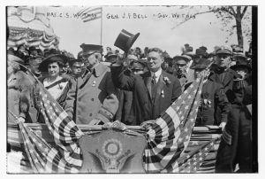 Mrs. C.S. Whitman, Gen. J.F. Bell, Gov. Whitman (1917 May 30; LOC: https://www.loc.gov/item/ggb2005024773/)