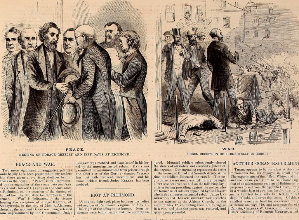 peace and war peaceandwar Harper's Weekly June 1, 1867; https://commons.wikimedia.org/wiki/File:Harper%27s_weekly_(1857)_(14596297980).