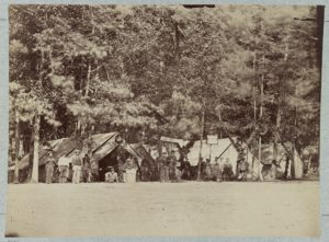 U.S. Cristian (i.e. Christian) Commission at Gettysburg General Hospital, August, 1863 (LOC: https://www.loc.gov/item/2012650193/)