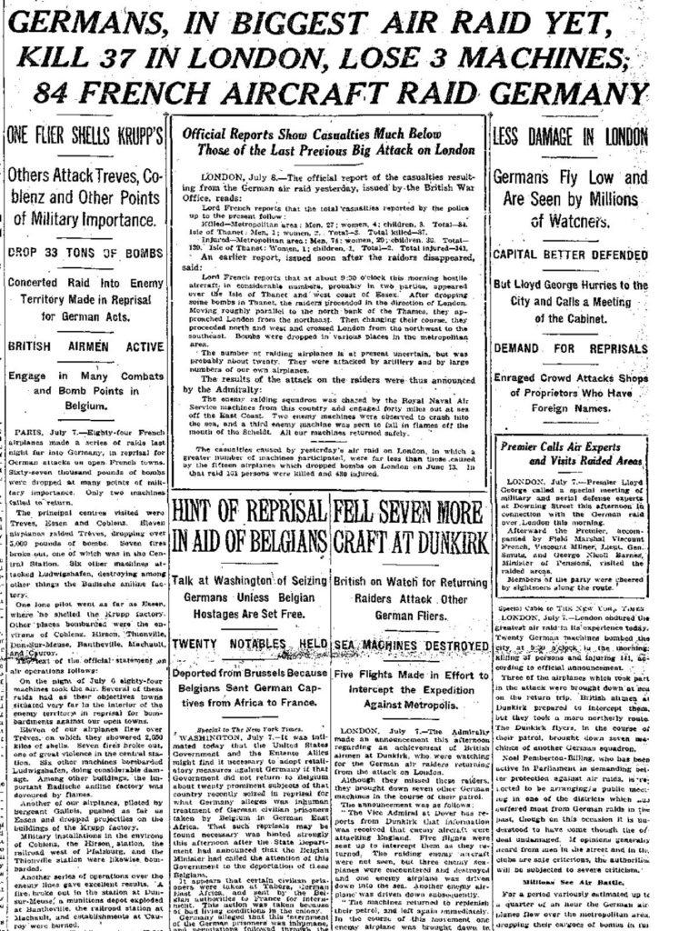 NY Times July 8, 1917