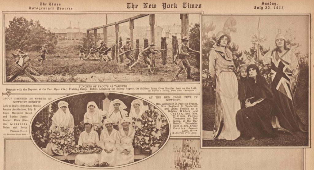 Red Cross Fete (NY Times July 22, 1917; LOC: https://www.loc.gov/resource/sn78004456/1917-07-22/ed-1/?q=july+22%2C+1917&st=gallery image 5)