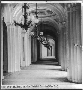 House corridor, in the U.S. Capitol (1867; LOC: https://www.loc.gov/item/2004674577/)