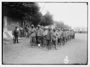 The surrender of Jerusalem to the British December 9th, 1917. Turkish prisoners. (LOC: https://www.loc.gov/item/mpc2004005638/PP/)