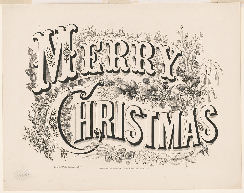Merry Christmas (New York : Published by Currier & Ives, 125 Nassau St., [1876])