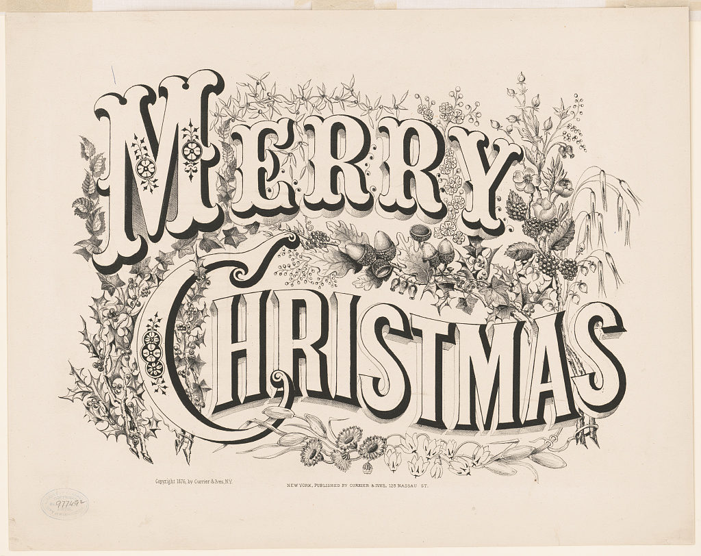 Merry Christmas (New York : Published by Currier & Ives, 125 Nassau St., [1876]) 