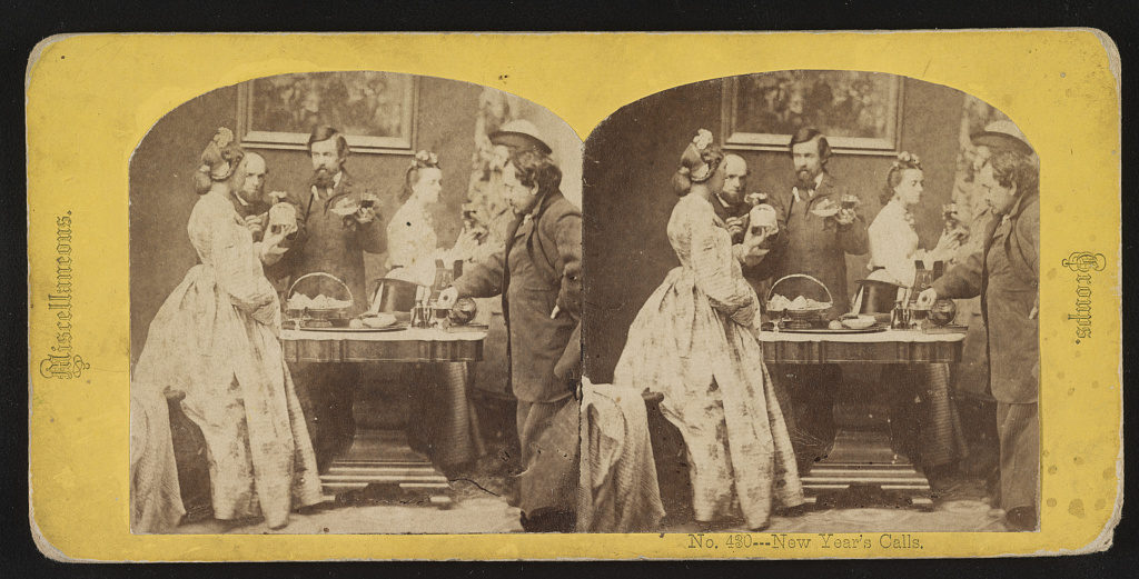 New Year's calls ([New York, N.Y.] : [George Stacy], [between 1861 and 1866]; LOC: https://www.loc.gov/item/2017647818/)
