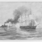 NH 42218 CSS Virginia destroying USS Congress, 8 March 1862 (https://www.history.navy.mil/our-collections/photography/numerical-list-of-images/nhhc-series/nh-series/NH-42000/NH-42218.html)
