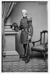 [Portrait of Brig. and Adjutant-Gen. Lorenzo Thomas, officer of the Federal Army] (Between 1860 and 1865; LOC: https://www.loc.gov/item/cwp2003000397/PP/)
