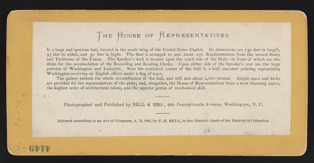 The House of Representatives (1868; LOC: https://www.loc.gov/item/2017652609/)