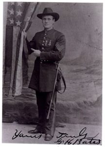 432px-Sergeant_Gilbert_Bates_&_flag (https://en.wikipedia.org/wiki/File:Sergeant_Gilbert_Bates_%26_flag.jpg)