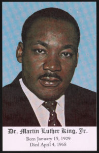 Dr. Martin Luther King, Jr. Born January 15, 1929, died April 4, 1968. (https://www.loc.gov/item/2015651821/)