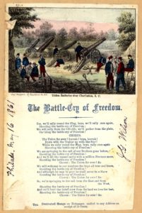 The battle-cry of freedom. [Philada. May 16, 1861.] (LOC: https://www.loc.gov/item/amss.cw100370/)