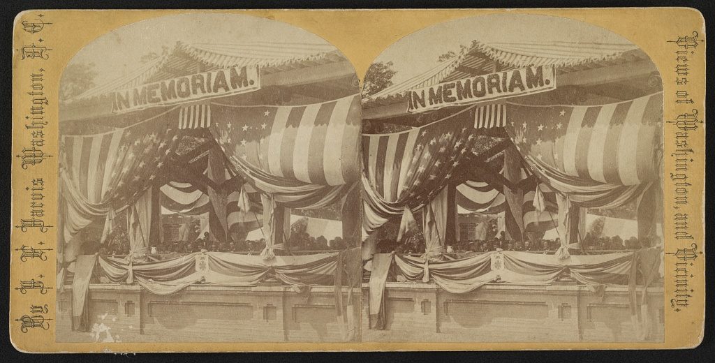 Celebration of the fifth Decoration Day at Arlington Cemetery, May 30, 1873 (LOC: https://www.loc.gov/item/2011660381/)