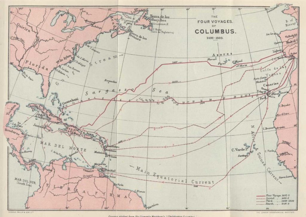 four voyages (http://www.gutenberg.org/files/4116/4116-h/4116-h.htm#fourvoyages)