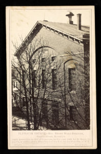 Plymouth Church,--Rev. Henry Ward Beecher, Orange Street, Brooklyn / Stacy 691 B'way. ([New York City, N.Y.] : [George Stacy], [1863] ; LOC: https://www.loc.gov/item/2016653293/)