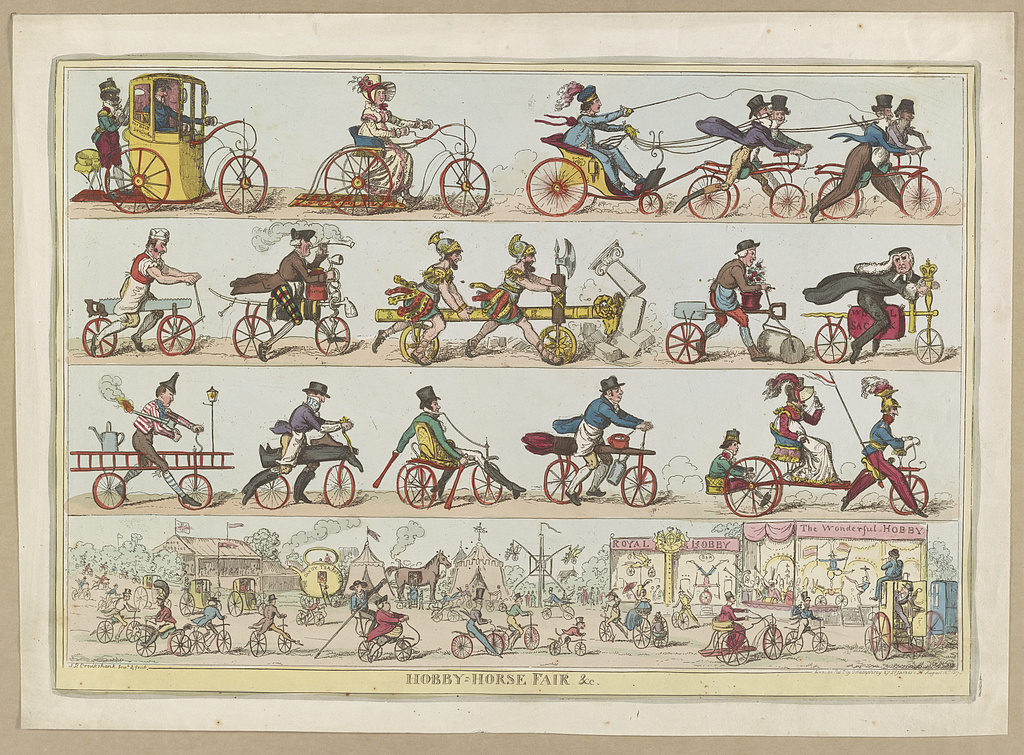 Hobby-horse fair &cc / I. R. Cruikshank, inv. & fecit. (London : Pubd. by G. Humphrey, 27 St. James's St., August 12th, 1819; LOC: https://www.loc.gov/item/2006681691/)