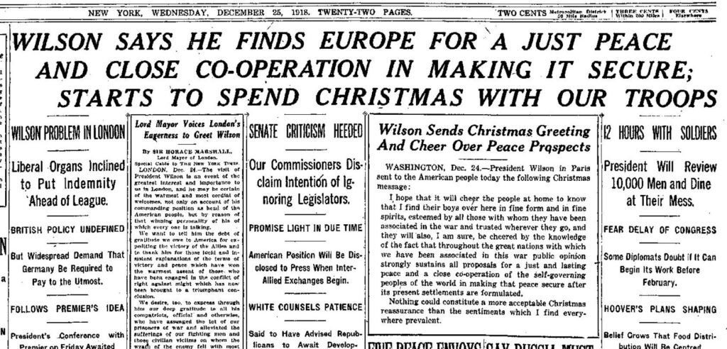 New York Times December 25, 1918
