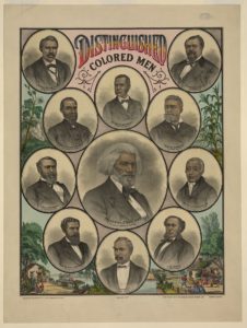 Distinguished colored men (New York : Published by A. Muller & Co., c1883 (Chicago, Ills. : Geo. F. Cram) )