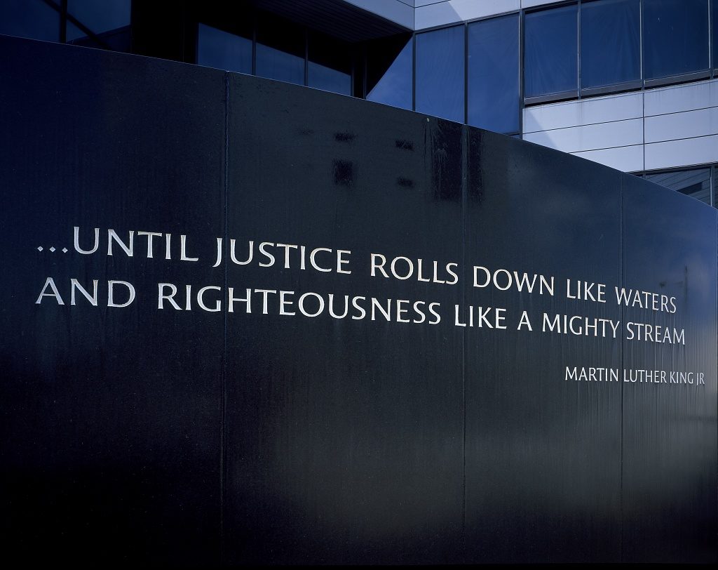 Martin Luther King, Jr., inscription at the Civil Rights Memorial in Montgomery, Alabama (Carol M. Highsmith; LOC: https://www.loc.gov/item/2011635376/)