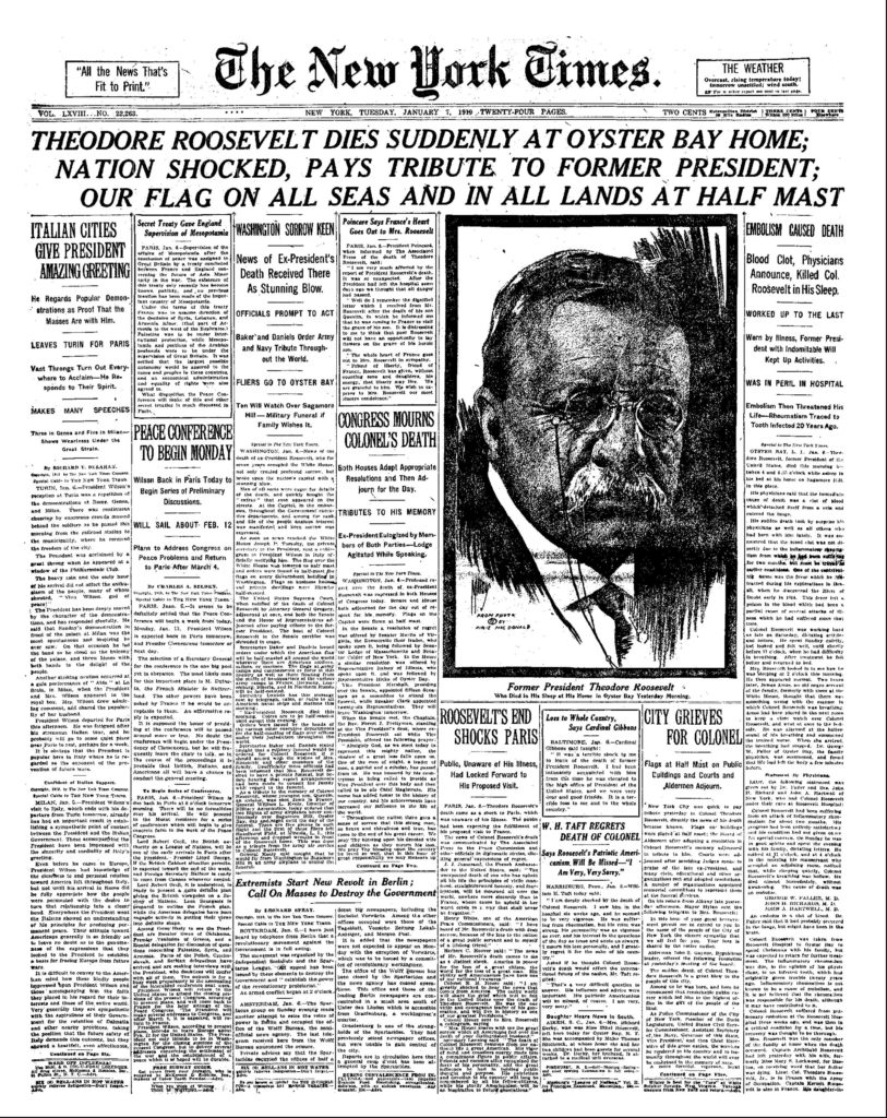 NY Times January 7, 1919