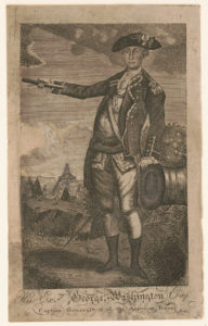 His excy. George Washington Esqr. captain general of all the American forces / J. Norman. ( Illus. from: An impartial history of the war in America, between Great Britain and the United States, from its commencement to the end of the war: ... Boston : Printed by Nathaniel Coverly and Robert Hodge, ..., 1781.; LOC: https://www.loc.gov/item/2004666689/)