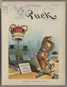 "I rather like that imported affair" / Grant Hamilton. (Illus. in: Puck, v. 56, no. 1438 (1904 September 21), cover. ; LOC: https://www.loc.gov/item/2011645569/)